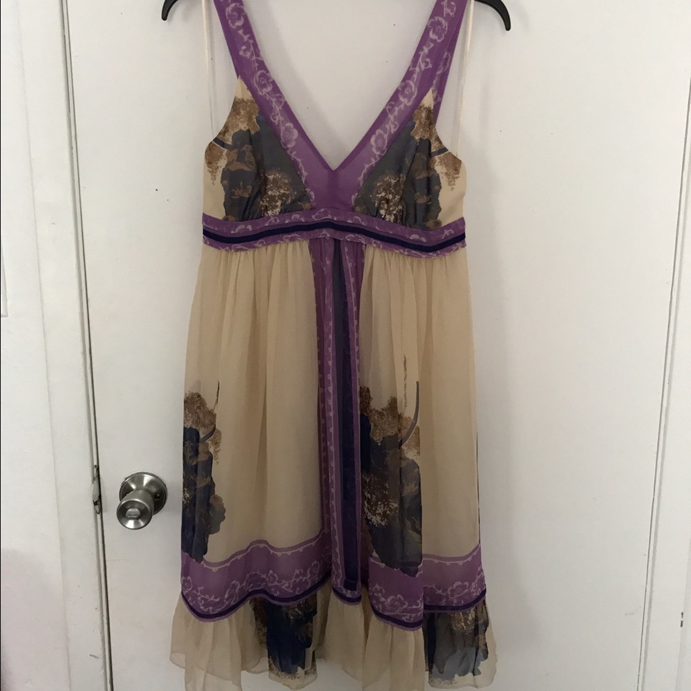 Anthropologie "Lil" brand Silk Dress- never worn